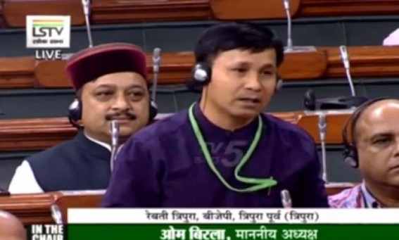 Tripura BJP MP demands more funding for ADC, revamping of Railway stations